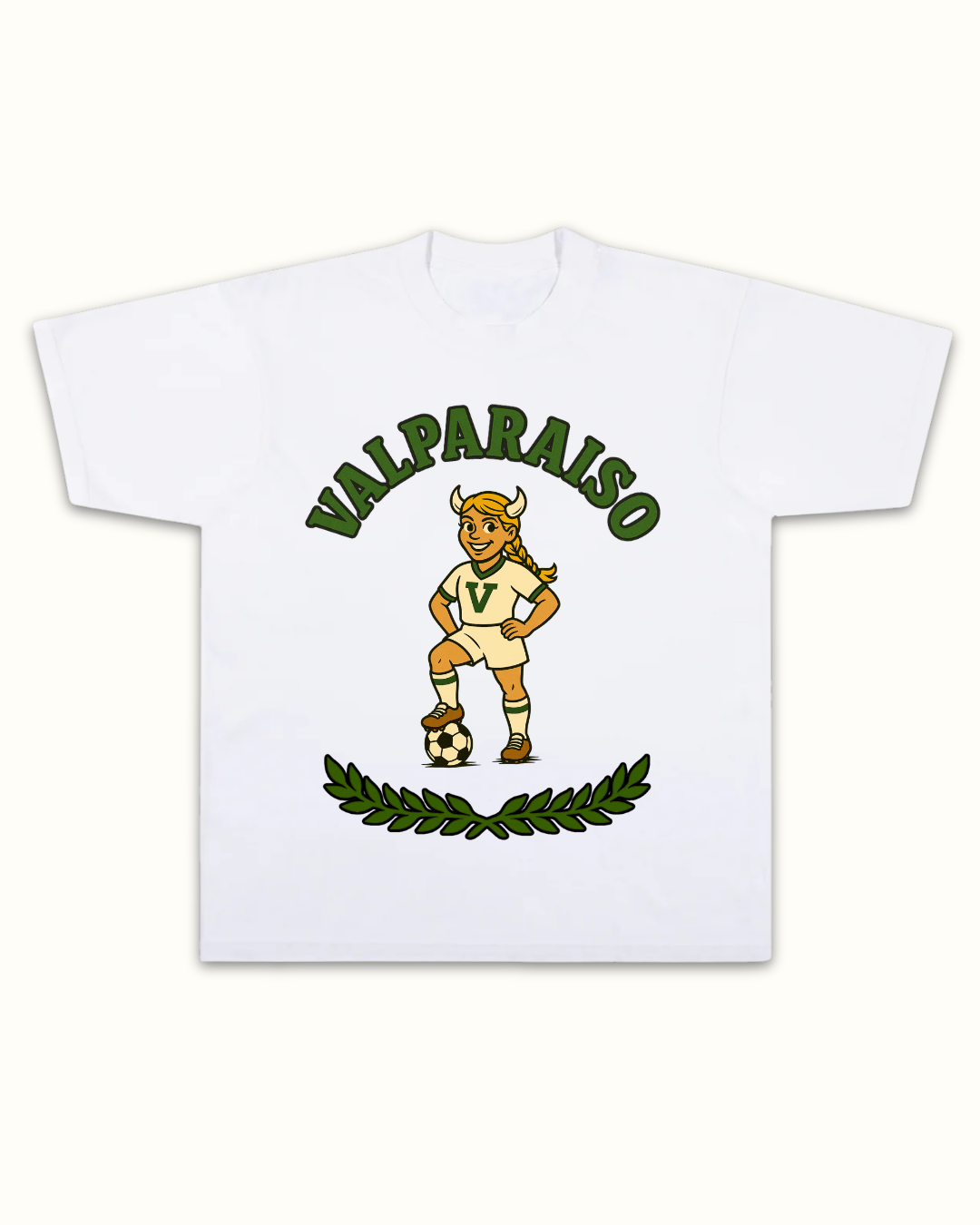 Valparaiso Soccer Girl Tee