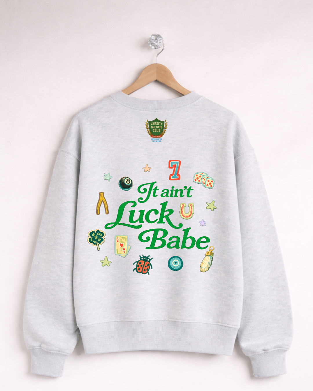 Lucky You V-Neck Crew