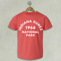 1966 Indiana Dunes National Park T-Shirts 1966 Indiana Dunes National Park Washed Red
