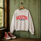 ColorPop Collegiate V-Neck Sweatshirt