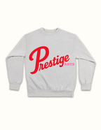 Prestige Arts Retro Varsity Crewneck Sweatshirt Tee Boxy Crop Crew Prestige Lunar Red Crew