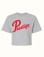 Prestige Arts Retro Varsity Crewneck Sweatshirt Tee Boxy Crop Boxy Crop Adult Prestige Lunar Red Boxy