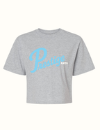 Prestige Arts Retro Varsity Crewneck Sweatshirt Tee Boxy Crop Boxy Crop Adult Prestige Lunar Blue Boxy