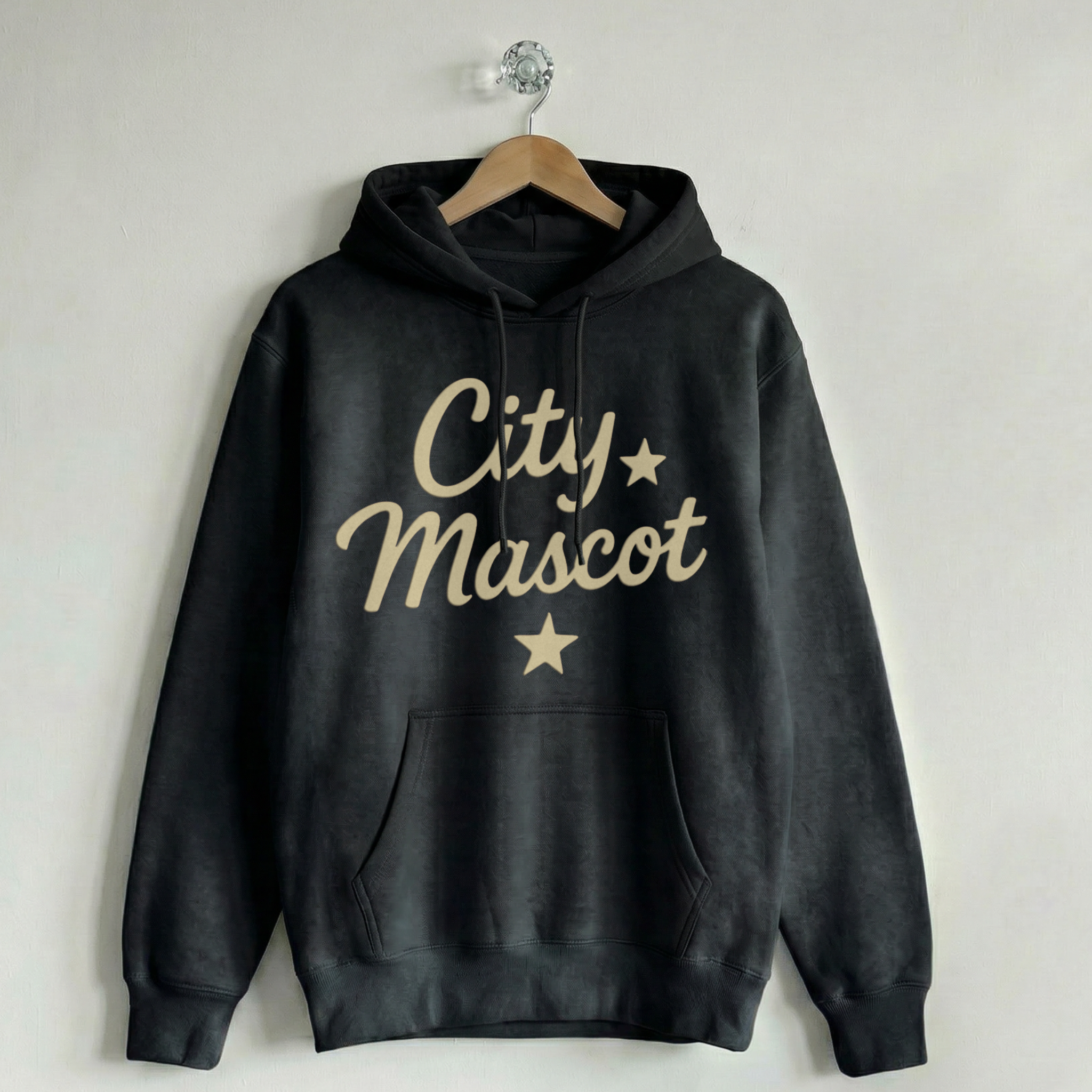 Custom Vintage Hoodie Sweatshirt City & Stars Midnight