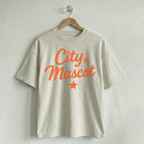 Custom Vintage Graphic Tee City & Stars Creamy Ash