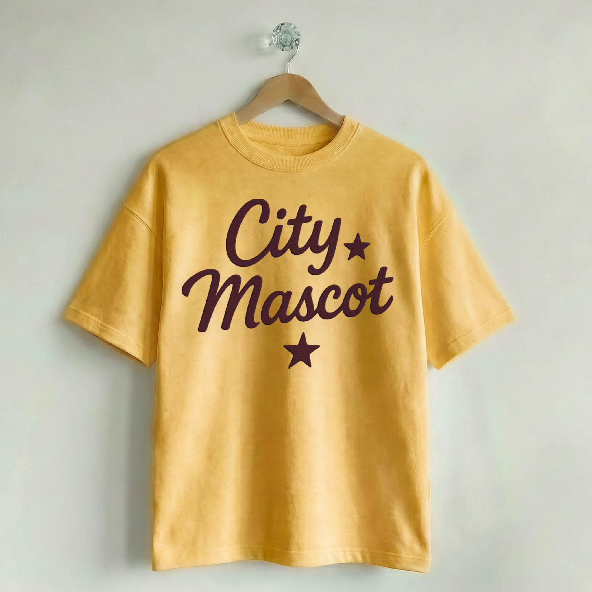 Custom Vintage Graphic Tee City & Stars Lemon