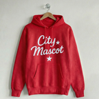 Custom Vintage Hoodie Sweatshirt City & Stars Nantucket Red