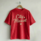 Custom Vintage Graphic Tee City & Stars Nantucket Red