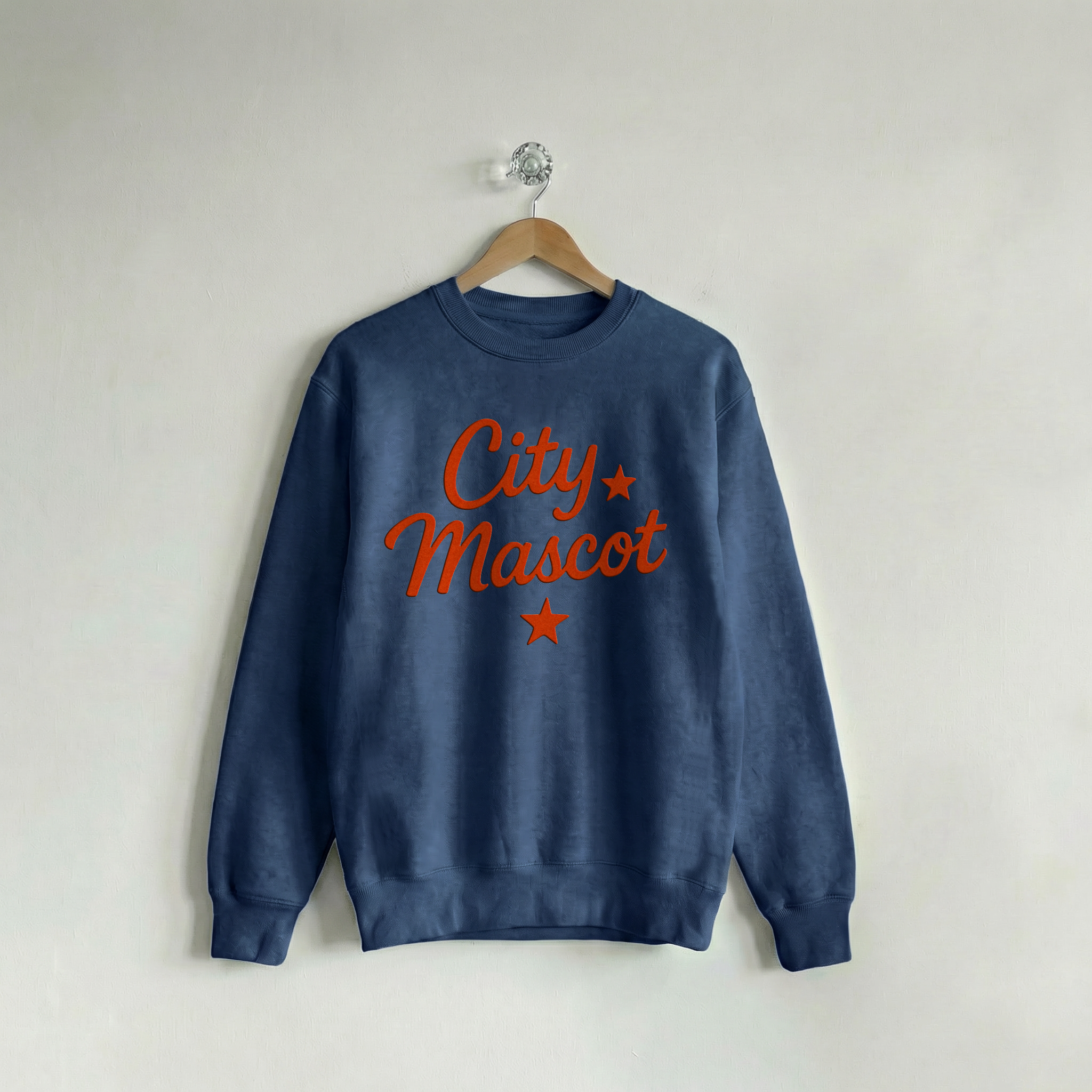 Custom Crew City & Stars Navy