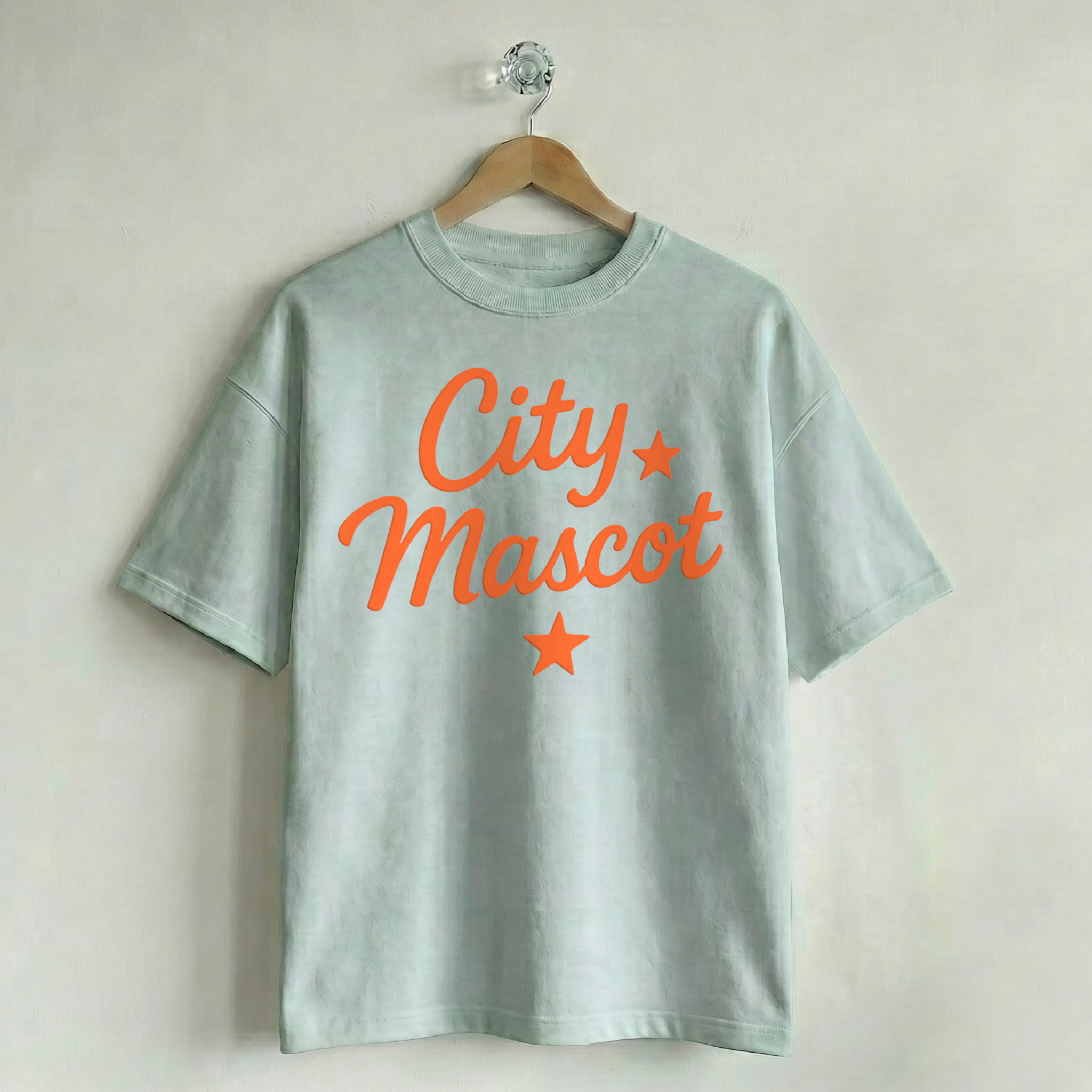 Custom Vintage Graphic Tee City & Stars Unconventional Green