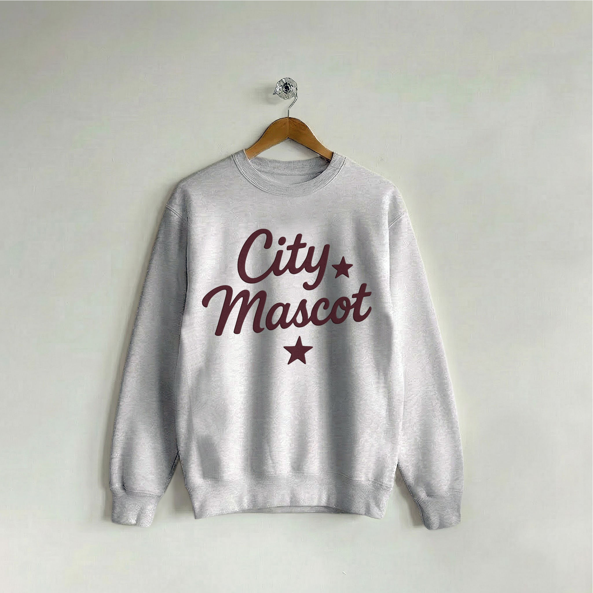 Custom Crew City & Stars Varsity Gray