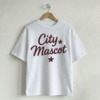 Custom Vintage Graphic Tee City & Stars White