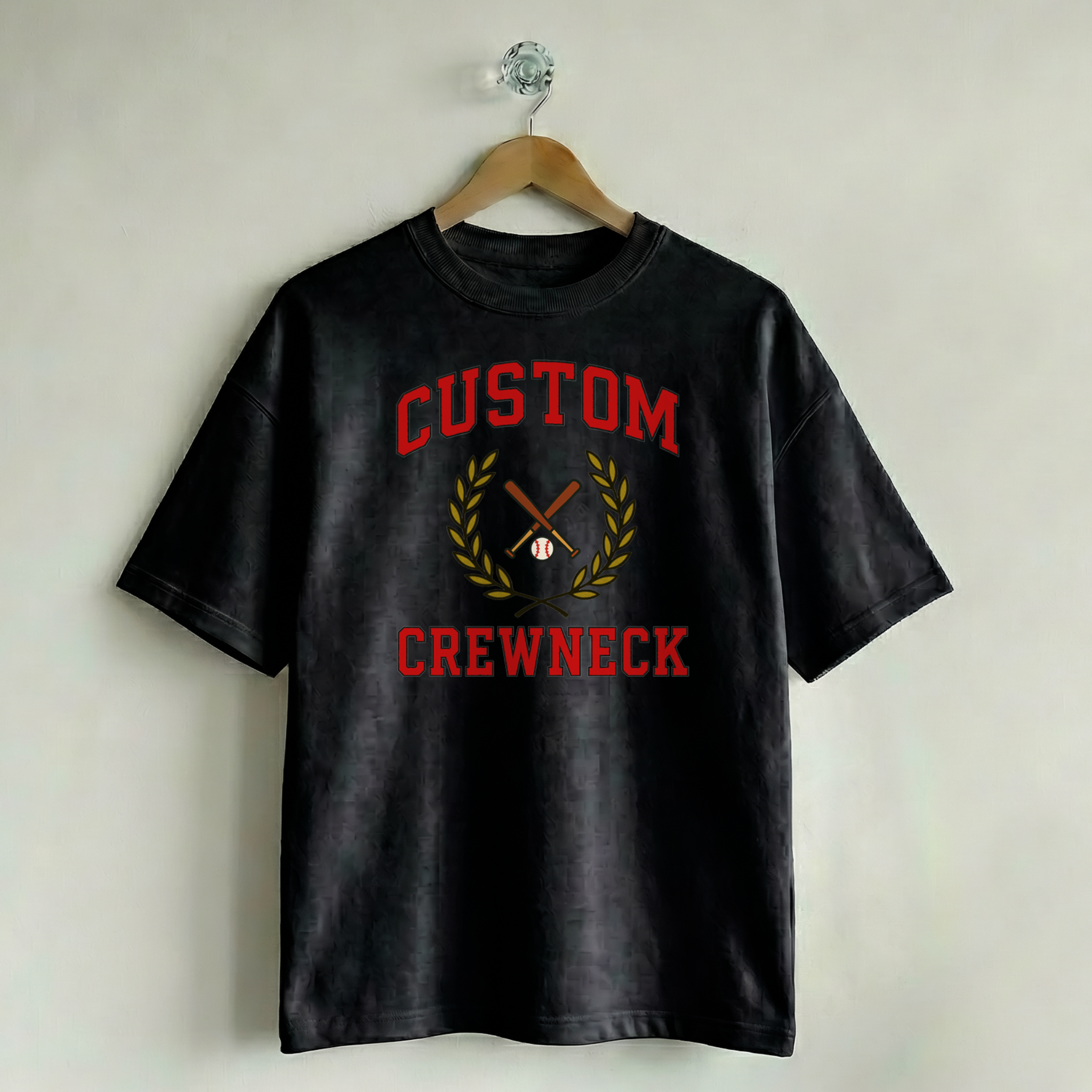 Custom Vintage Graphic Tee Collegiate Midnight