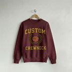 Custom Crew Collegiate Maroon
