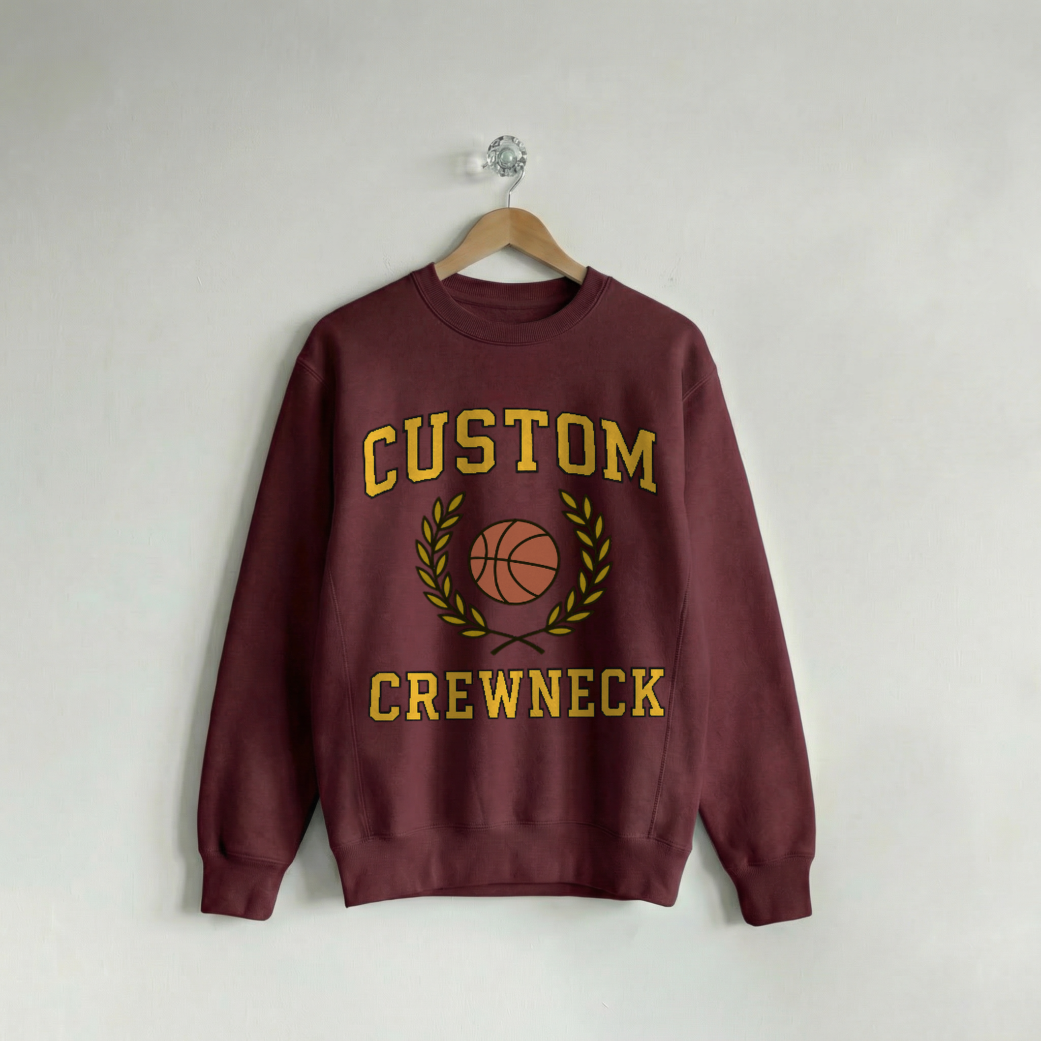 Custom Crew Collegiate Maroon