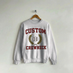 Custom Crew Collegiate Varsity Gray