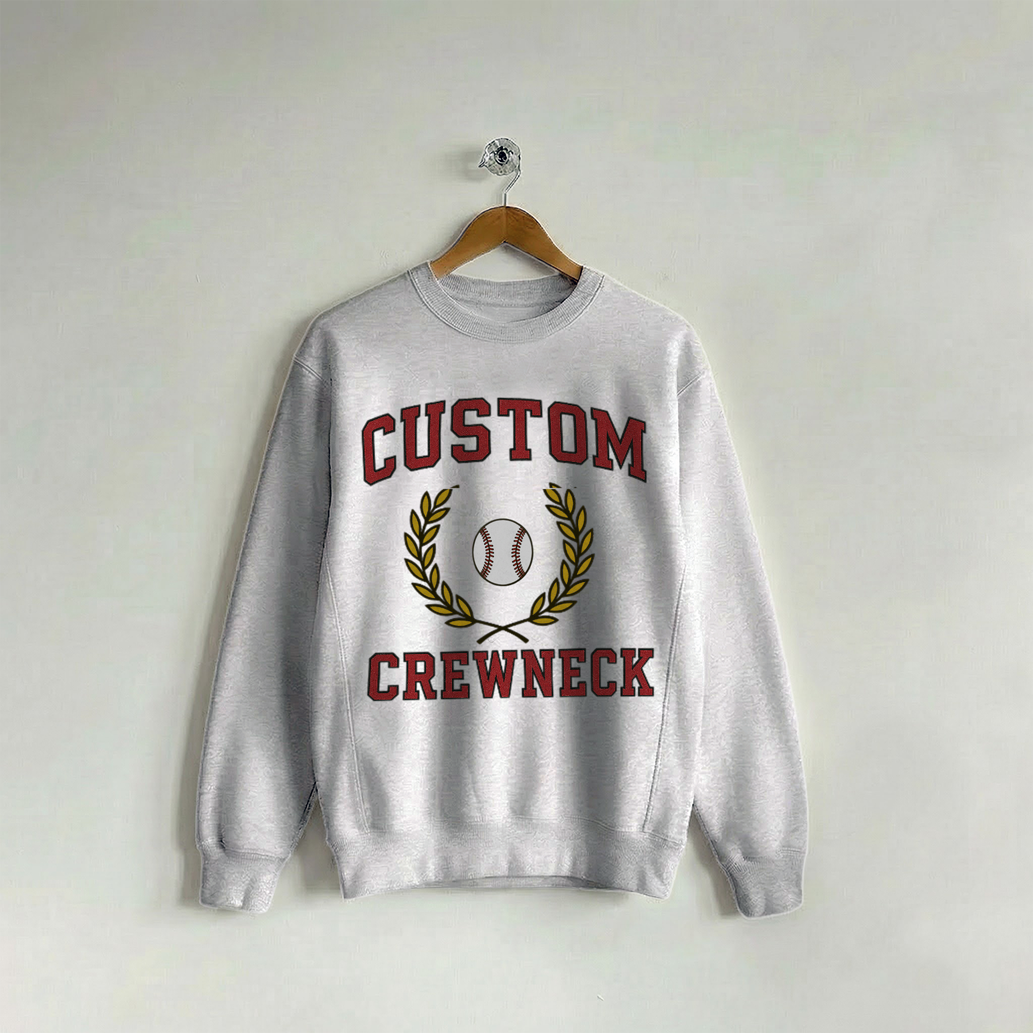 Custom Crew Collegiate Varsity Gray