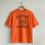 Custom Vintage Graphic Tee Collegiate Orange