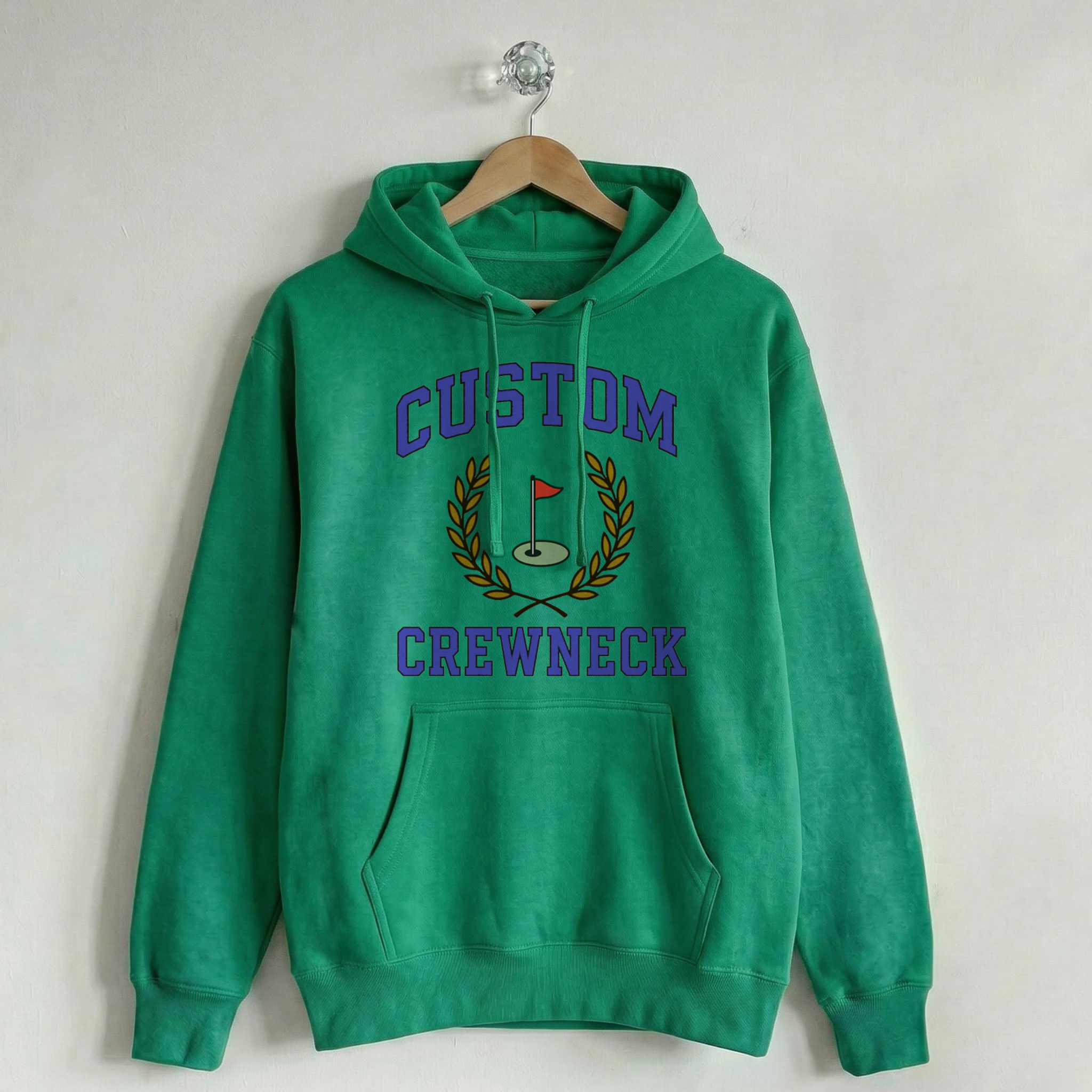 Custom Vintage Hoodie Sweatshirt Collegiate Turf