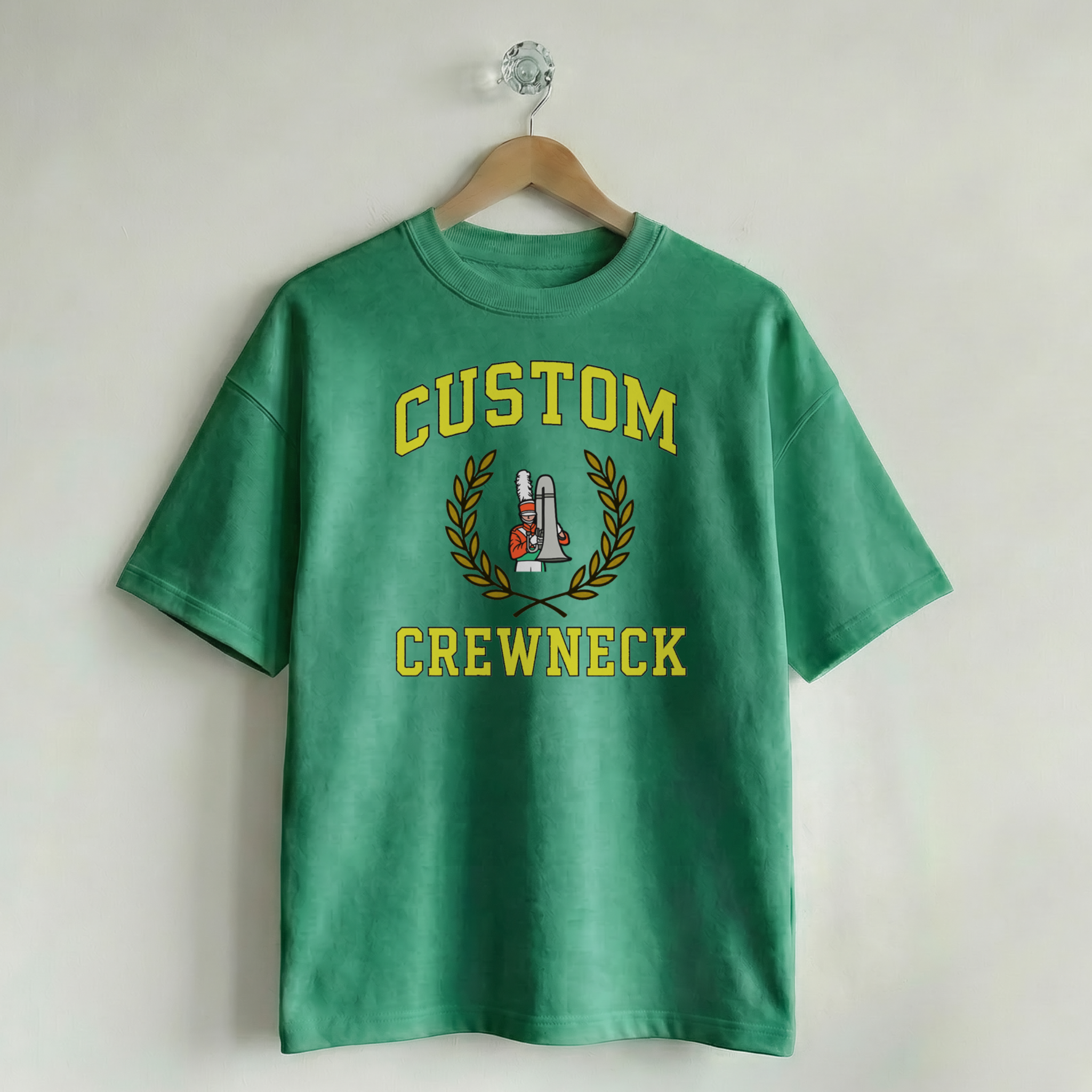 Custom Vintage Graphic Tee Collegiate Turf