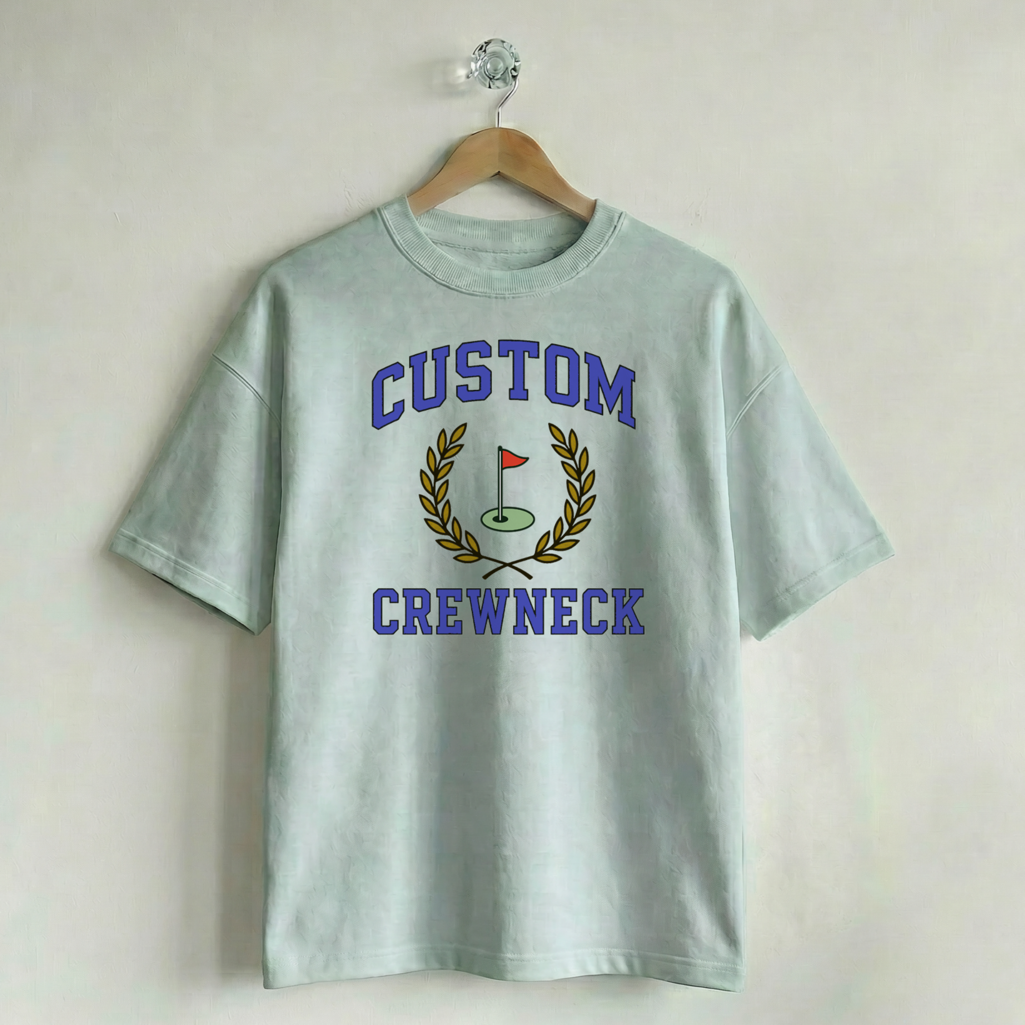 Custom Vintage Graphic Tee Collegiate Unconventional Green