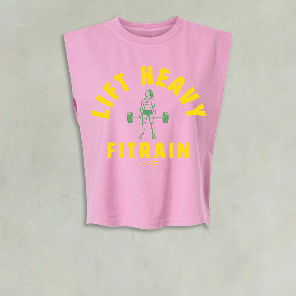 Fitrain Done & Done Crop Tank Bubblegum
