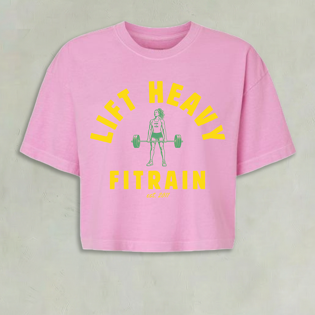 Fitrain Done & Done Crop Tee Bubblegum