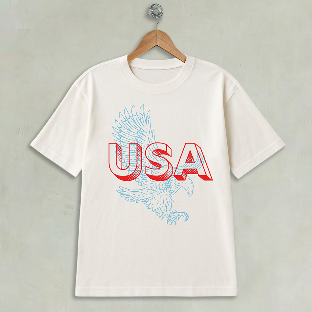 American Eagle Boxy T-Shirts USA Eagle