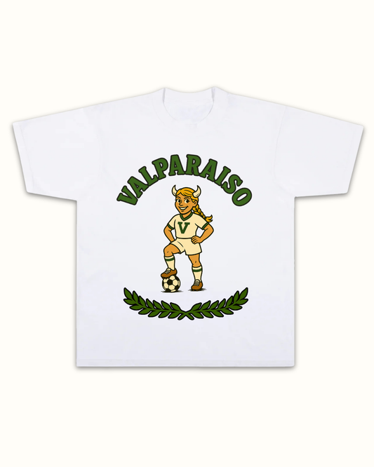 Valparaiso Soccer Girl Tee