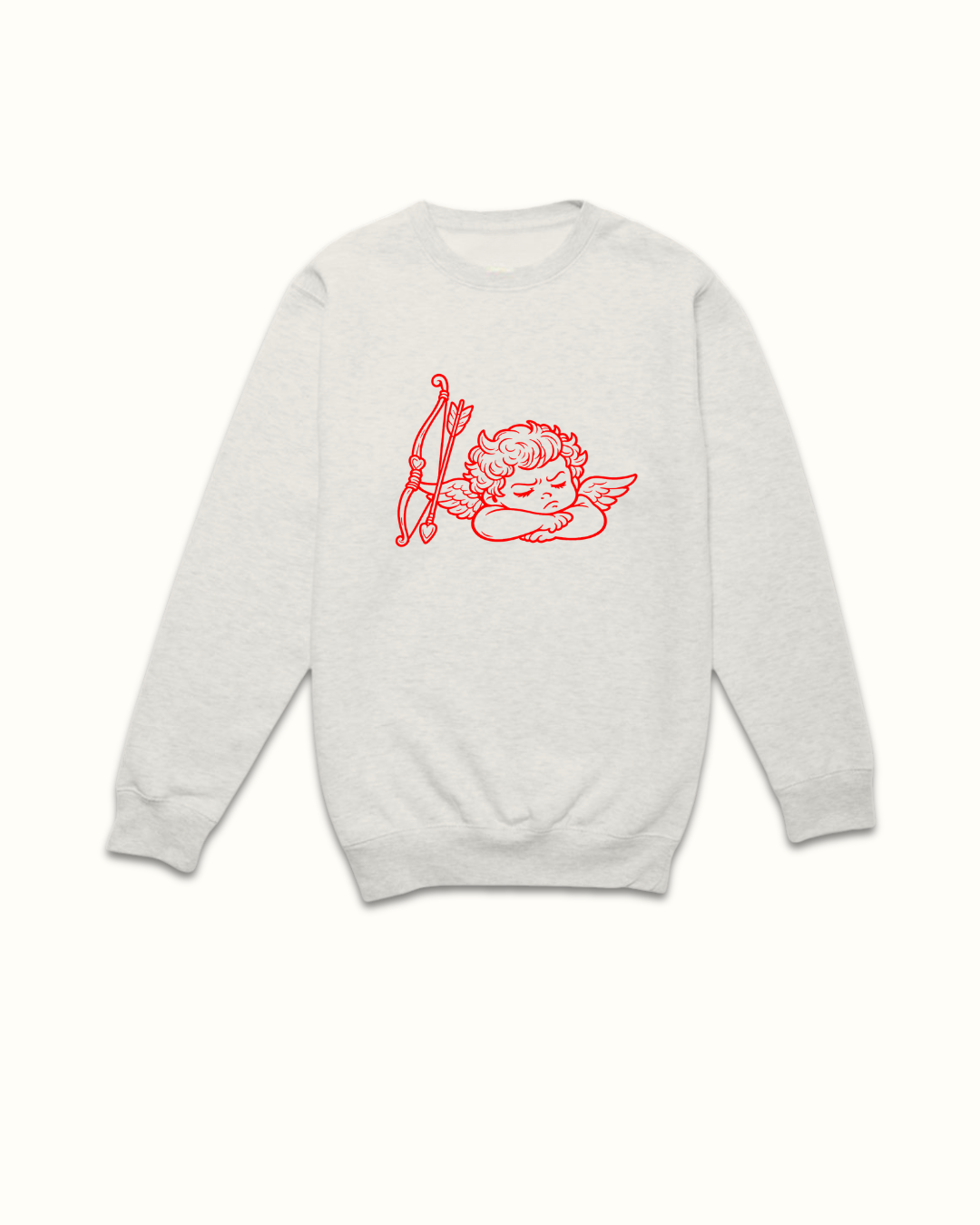 Grumpy Cupid PEEwee Crew Grumpy Cupid PEEwee Crew Varsity Gray