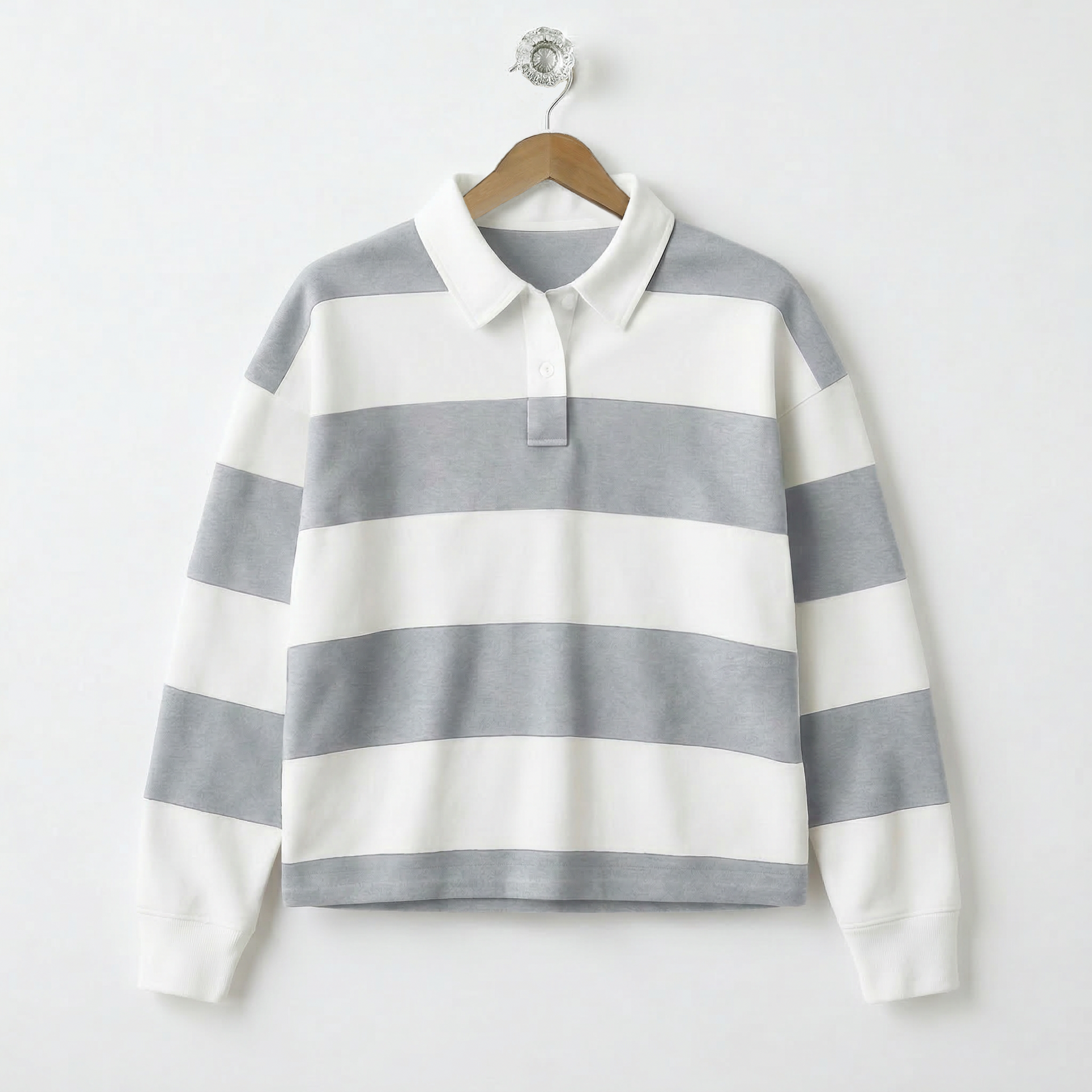 Crown Point Bulldogs Classics Pennant Boxy Striped Rugby Shirt