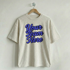 Custom Vintage Graphic Tee Heritage Creamy Ash