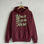 Custom Vintage Hoodie Sweatshirt Heritage Maroon