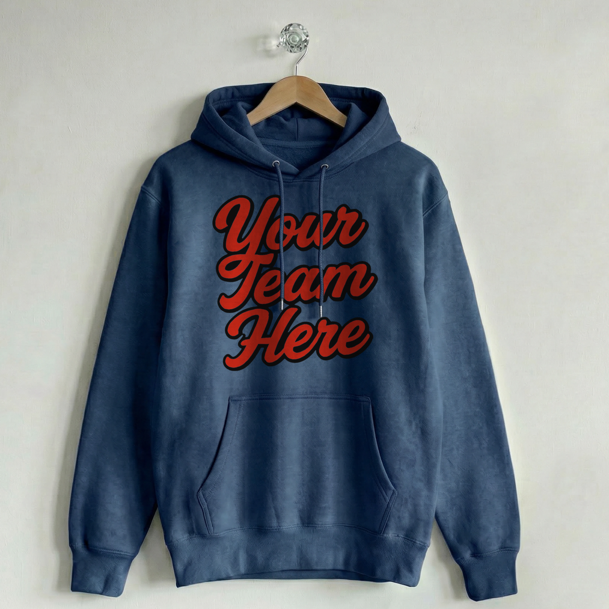 Custom Vintage Hoodie Sweatshirt Heritage Navy