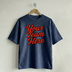Custom Vintage Graphic Tee Heritage Navy