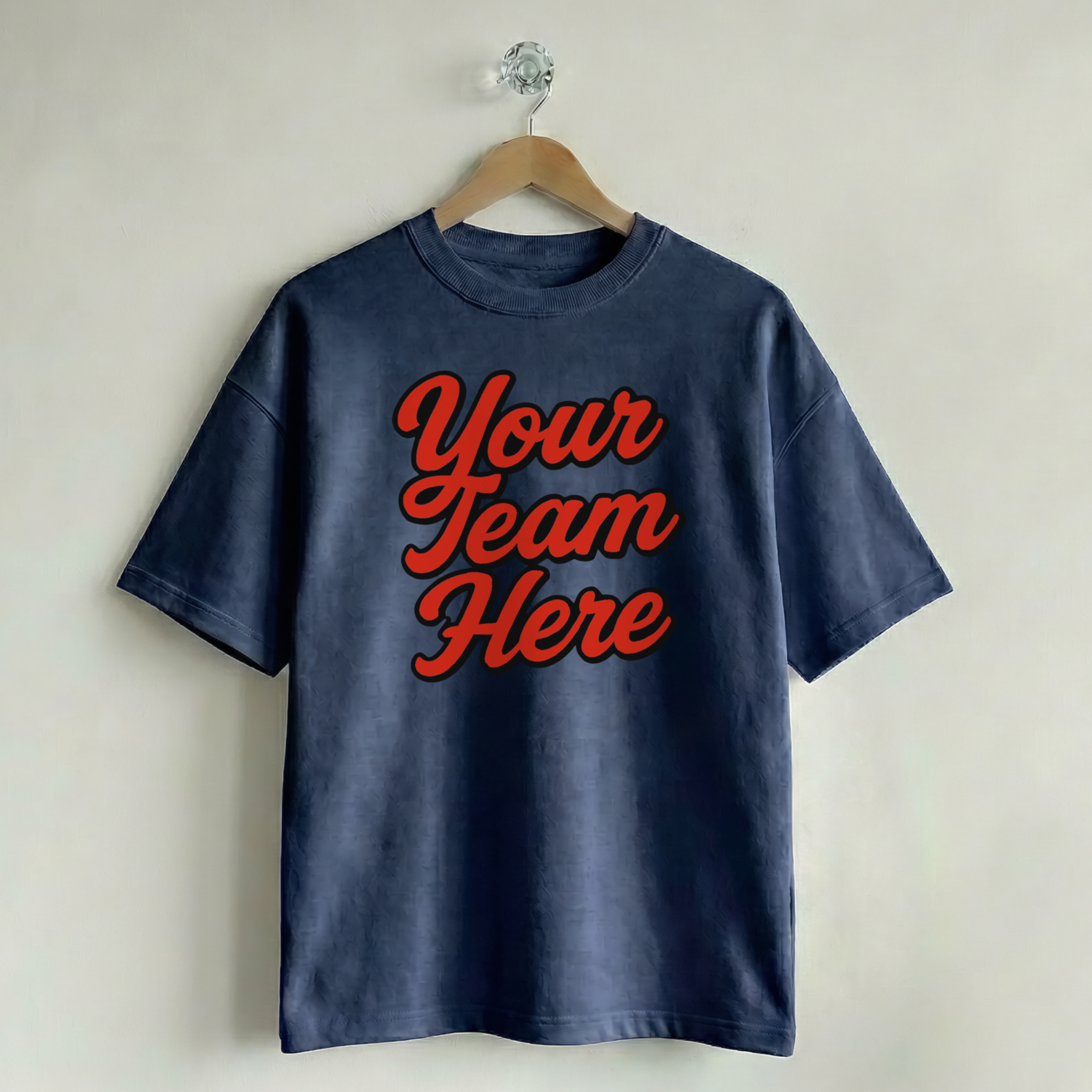 Custom Vintage Graphic Tee Heritage Navy