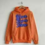 Custom Vintage Hoodie Sweatshirt Heritage Orange