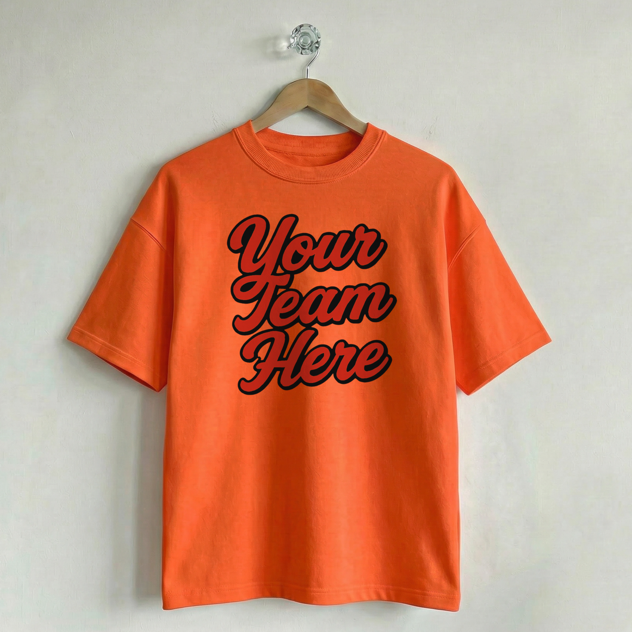 Custom Vintage Graphic Tee Heritage Orange