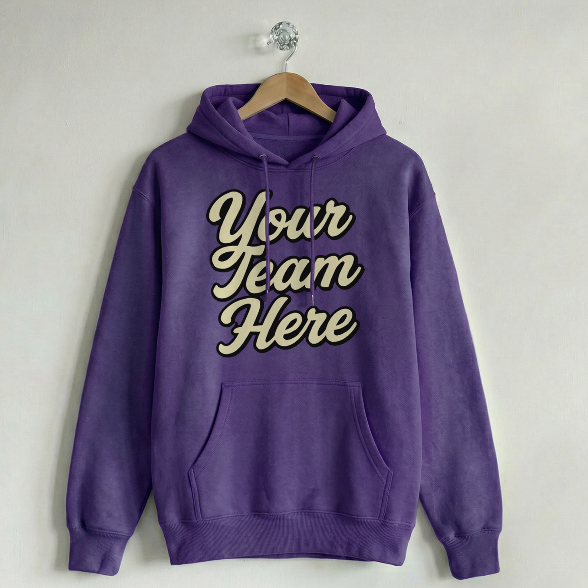 Custom Vintage Hoodie Sweatshirt Heritage Purple