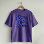 Custom Vintage Graphic Tee Heritage Purple