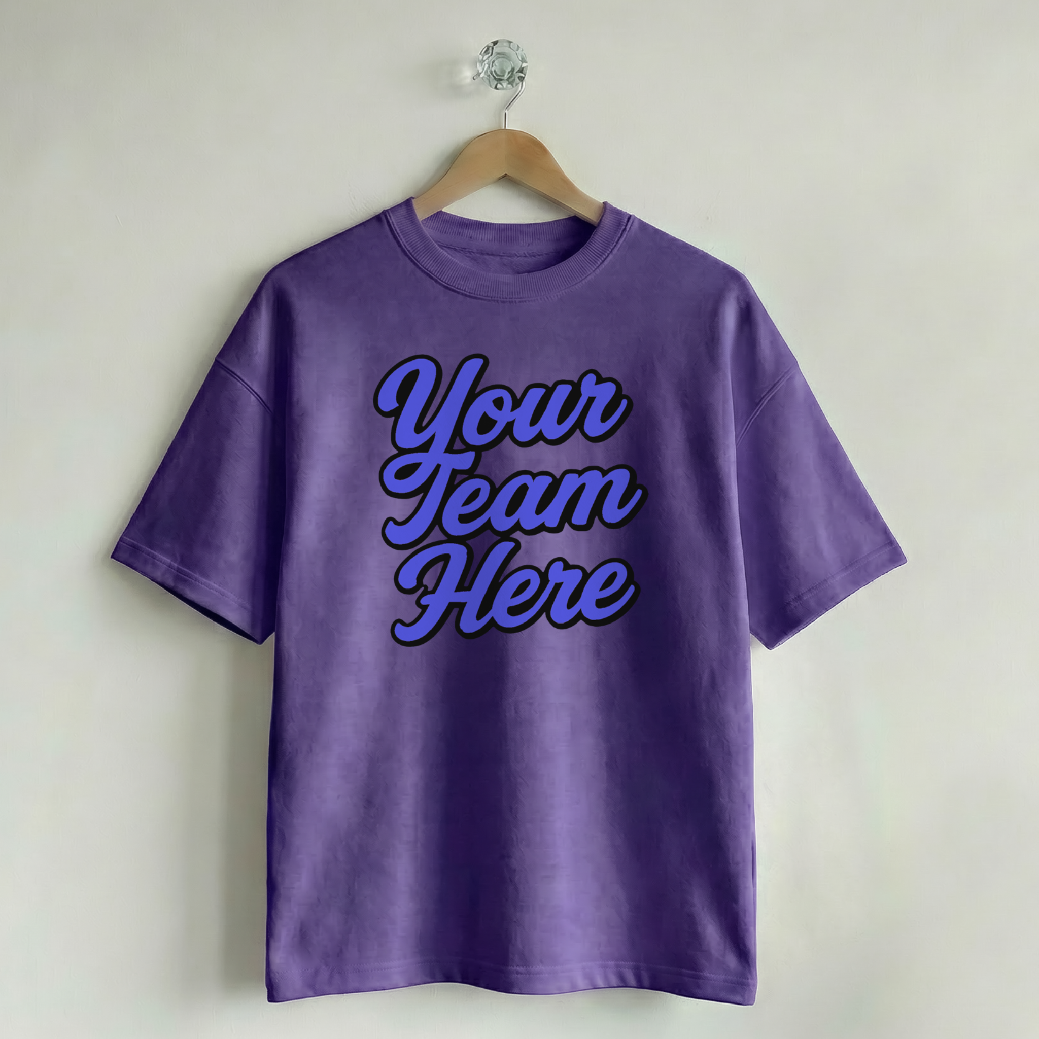 Custom Vintage Graphic Tee Heritage Purple