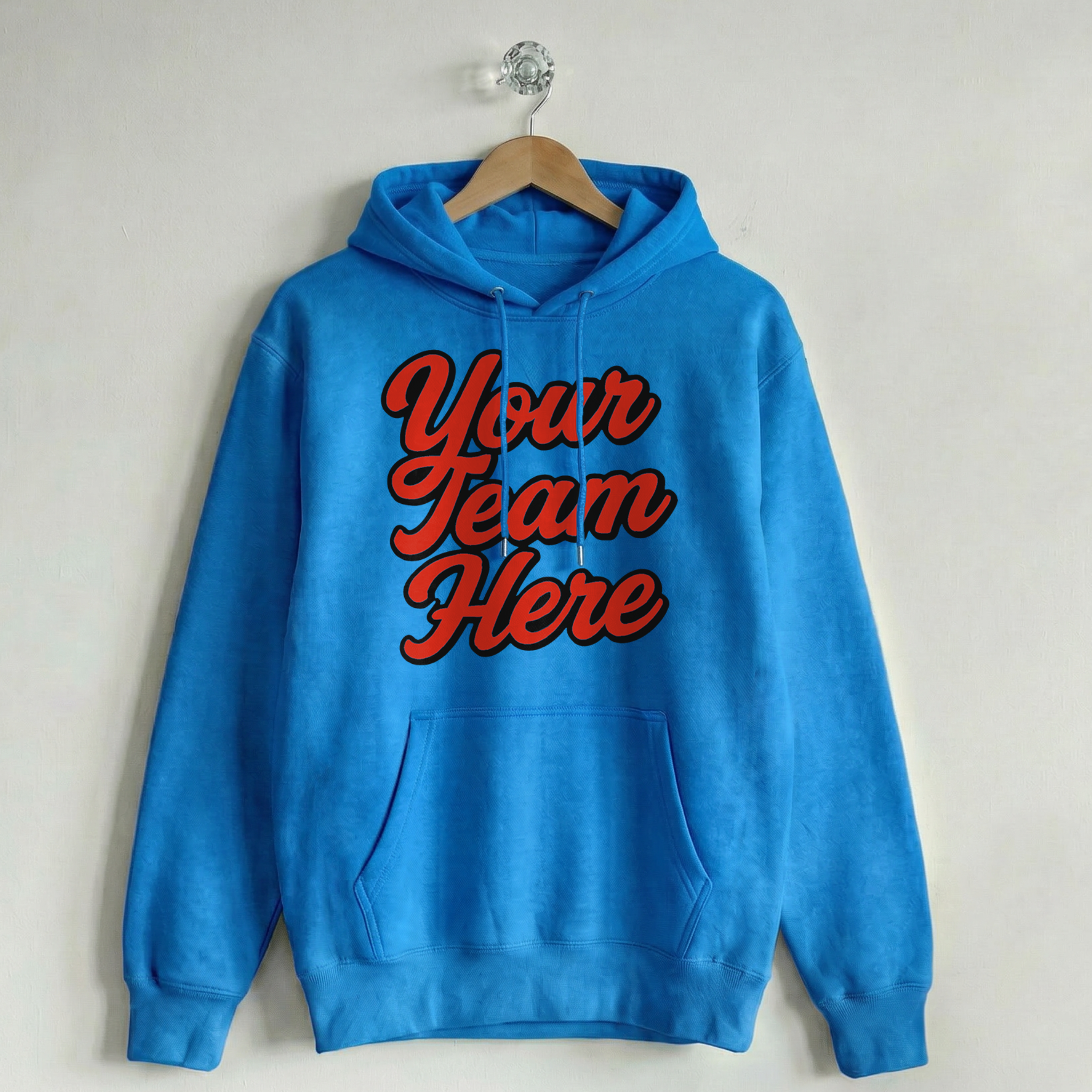 Custom Vintage Hoodie Sweatshirt Heritage Royal