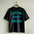 Custom Vintage Graphic Tee Jersey Arched Midnight