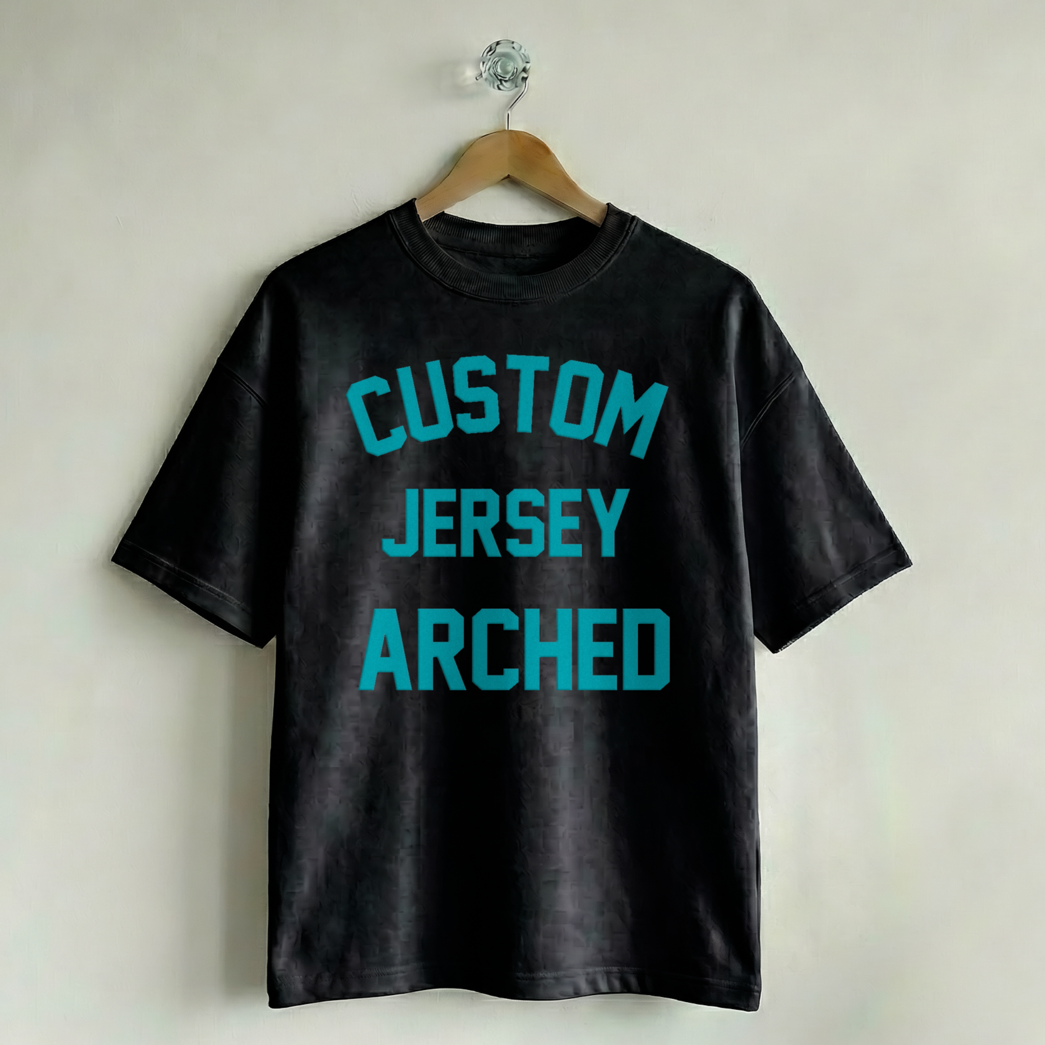 Custom Vintage Graphic Tee Jersey Arched Midnight