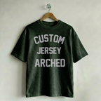 Custom Vintage Graphic Tee Jersey Arched Athletic Forest