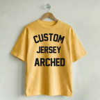 Custom Vintage Graphic Tee Jersey Arched Lemon