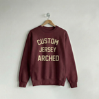 Custom Crew Jersey Arched Maroon