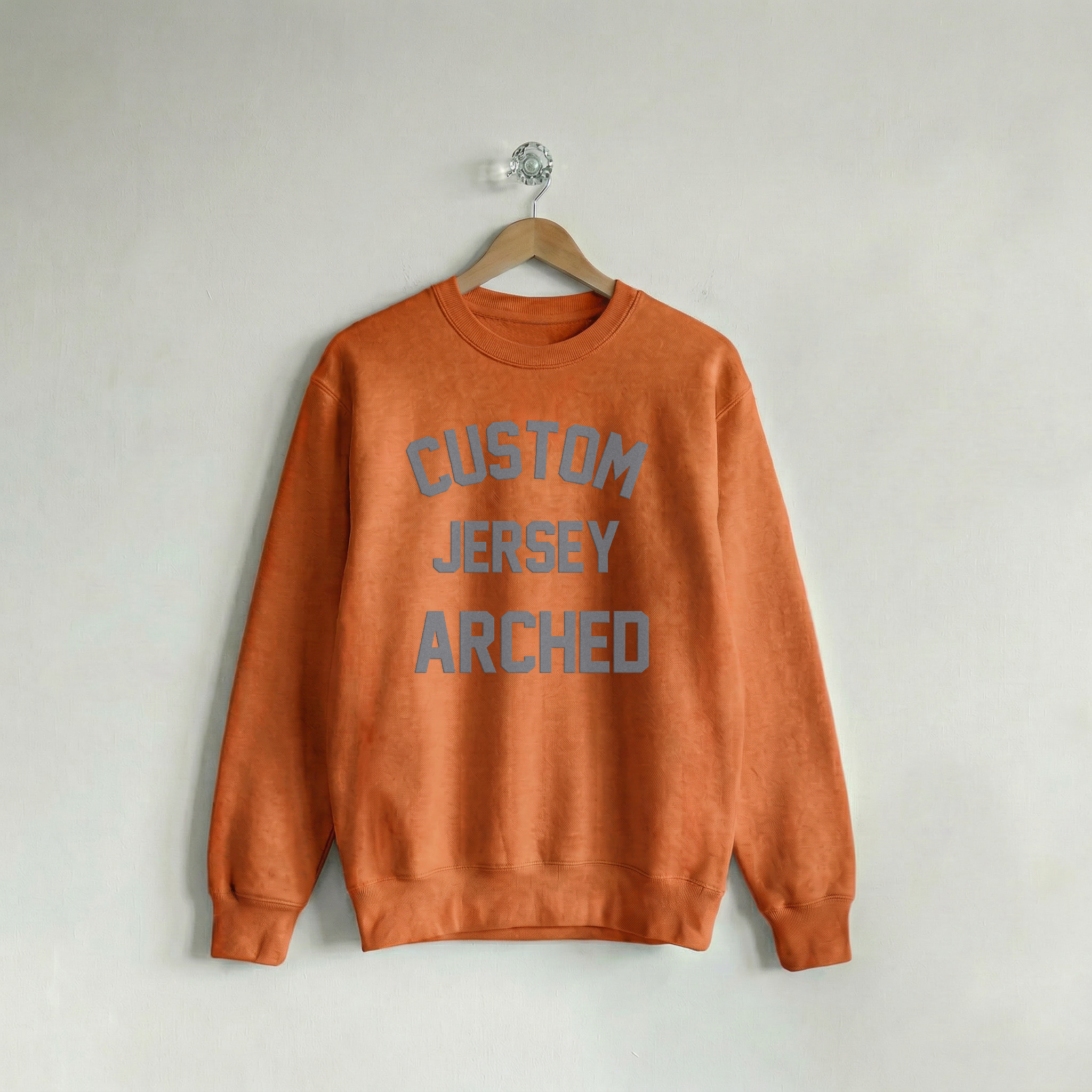 Custom Crew Jersey Arched Orange