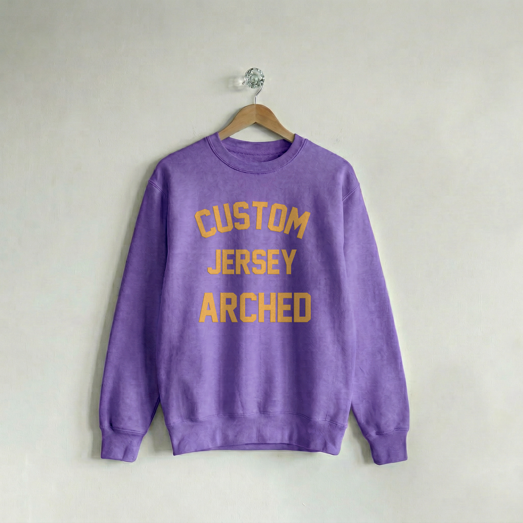 Custom Crew Jersey Arched Purple