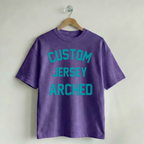 Custom Vintage Graphic Tee Jersey Arched Purple